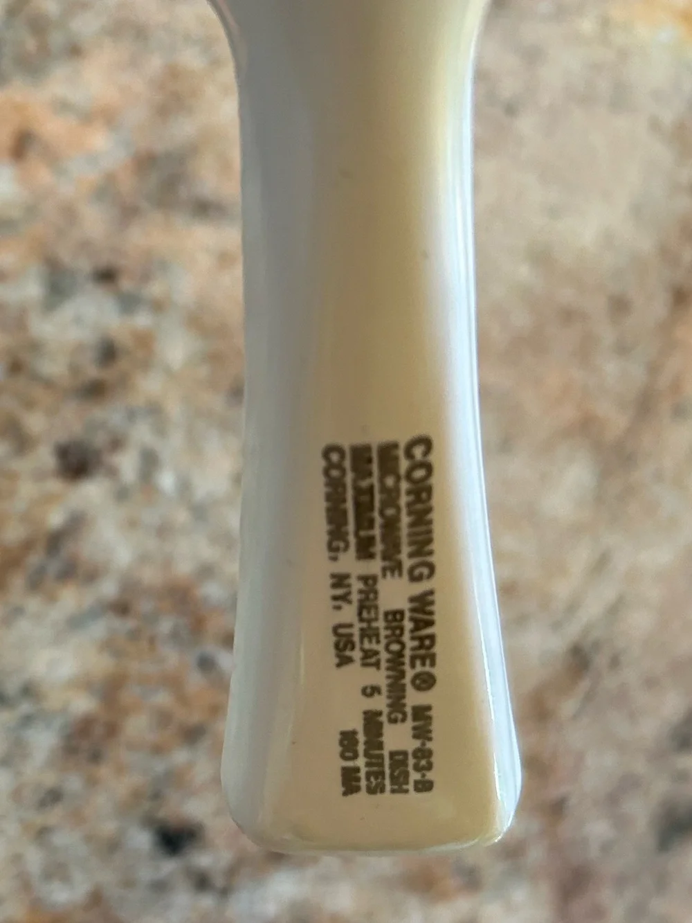 Corning Ware #MW83B 1280 Round Browning Skillet microwave-only + Pyrex Lid P83C